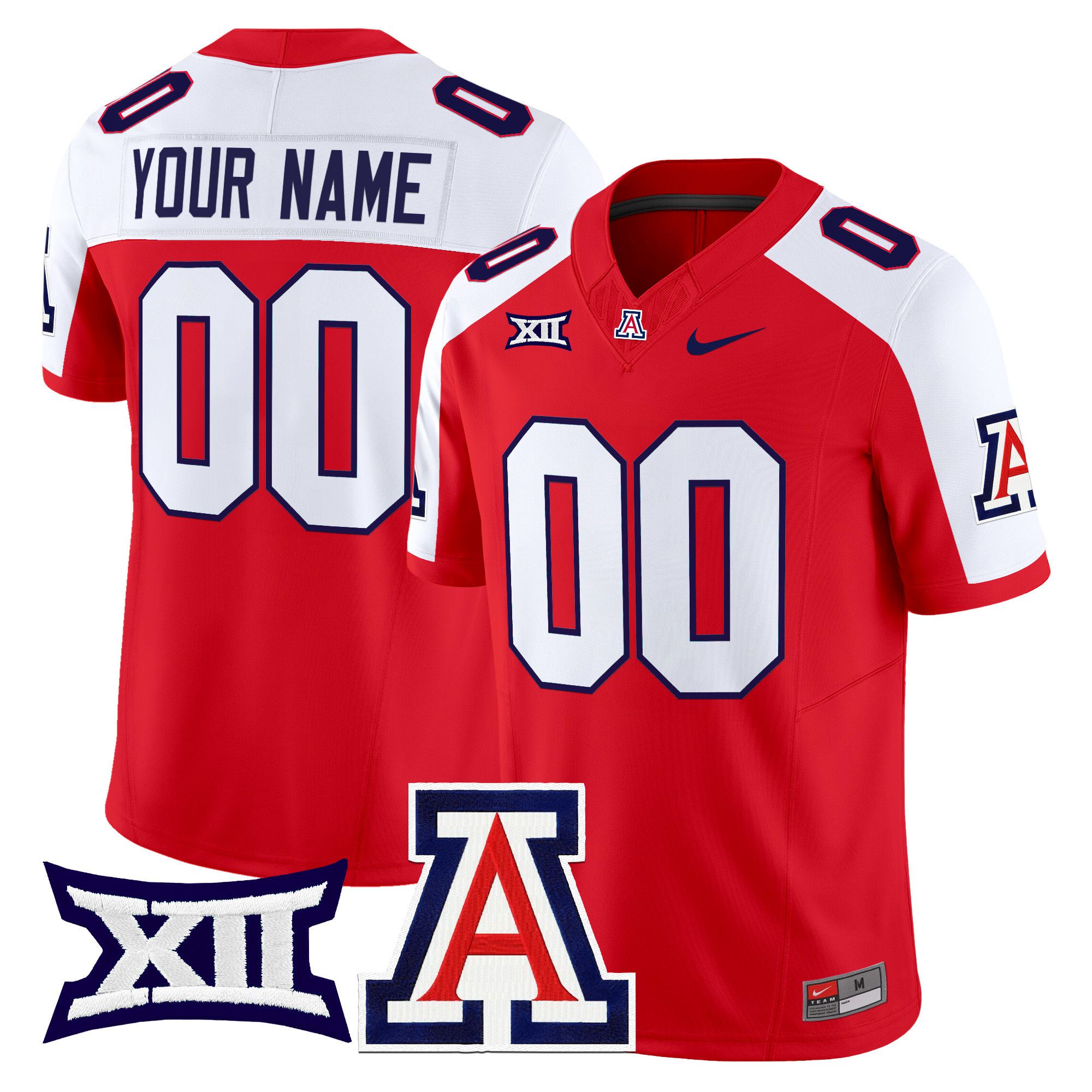Men Arizona Wildcats Red Nike 2024 Vapor Limited Custom NCAA Jersey->customized ncaa jersey->Custom Jersey